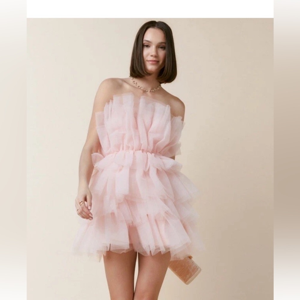 Francesca's Collections Suzie Tulle Tiered Dress
